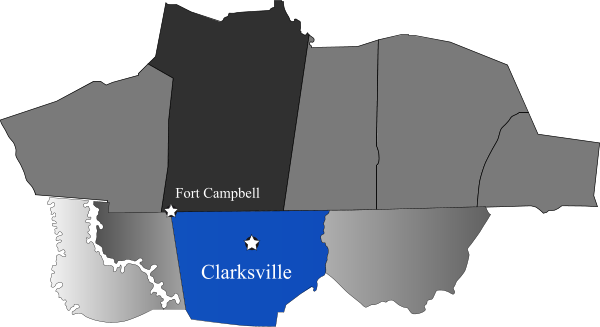 Clarksville map